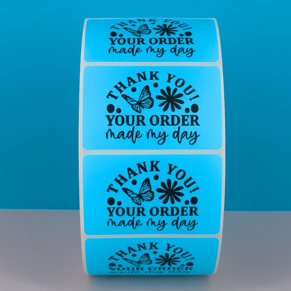 Thank you your order made my day | Cute Small Business Packaging Labels - Picture 3 of 11